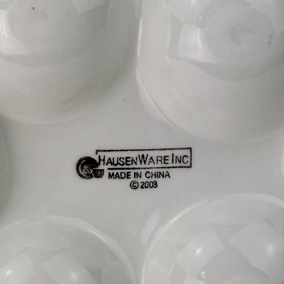 HausenWare Hand-Painted Deviled Egg Plate Vintage – Floral Spring Design - Picture 7 of 8